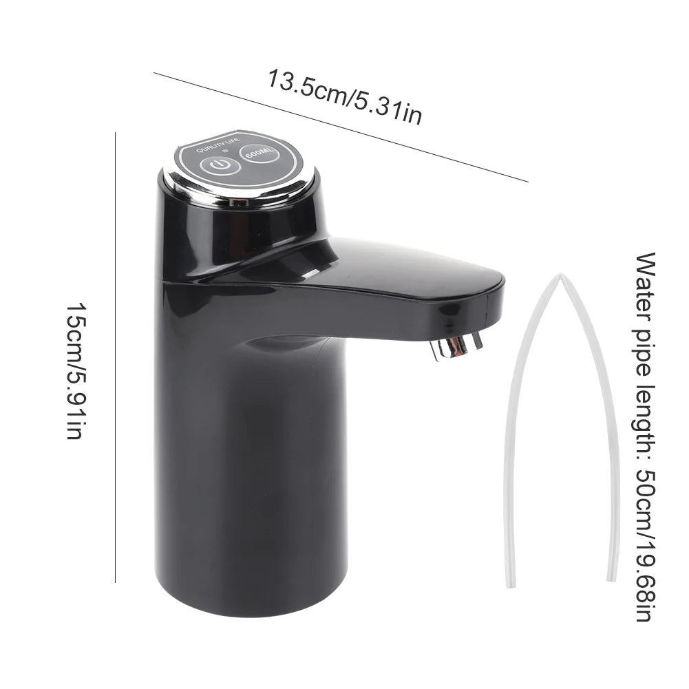 Wireless Water Pumping Device, USB Rechargeable Mini Water Pump, One Key Switch, Auto Water Pump for Camping