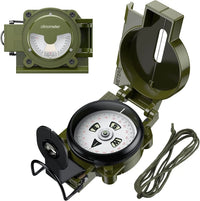 Load image into Gallery viewer, Professional Military Compass, 3000 Gauss, Waterproof with Carry Bag for Navigation, Hiking, Camping, Hunting.