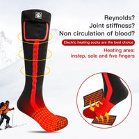 Load image into Gallery viewer, Heated Socks for Men and Women, Winter Rechargeable, Thermal Heated Foot Warmer, Camping, Hiking, Ski Sports, Snowmobile