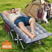 Load image into Gallery viewer, XL 75" * 28" Folding Bed Cot with 3.3 inch 2 Sided Mattress