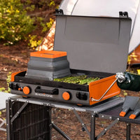 Load image into Gallery viewer, 20” x 14” 2-Burner Propane Blackstone Camping Griddle with Latching Hood and Handle