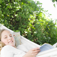 Load image into Gallery viewer, Macrame Hammock, Tie Ropes and Drawstring Bag Included