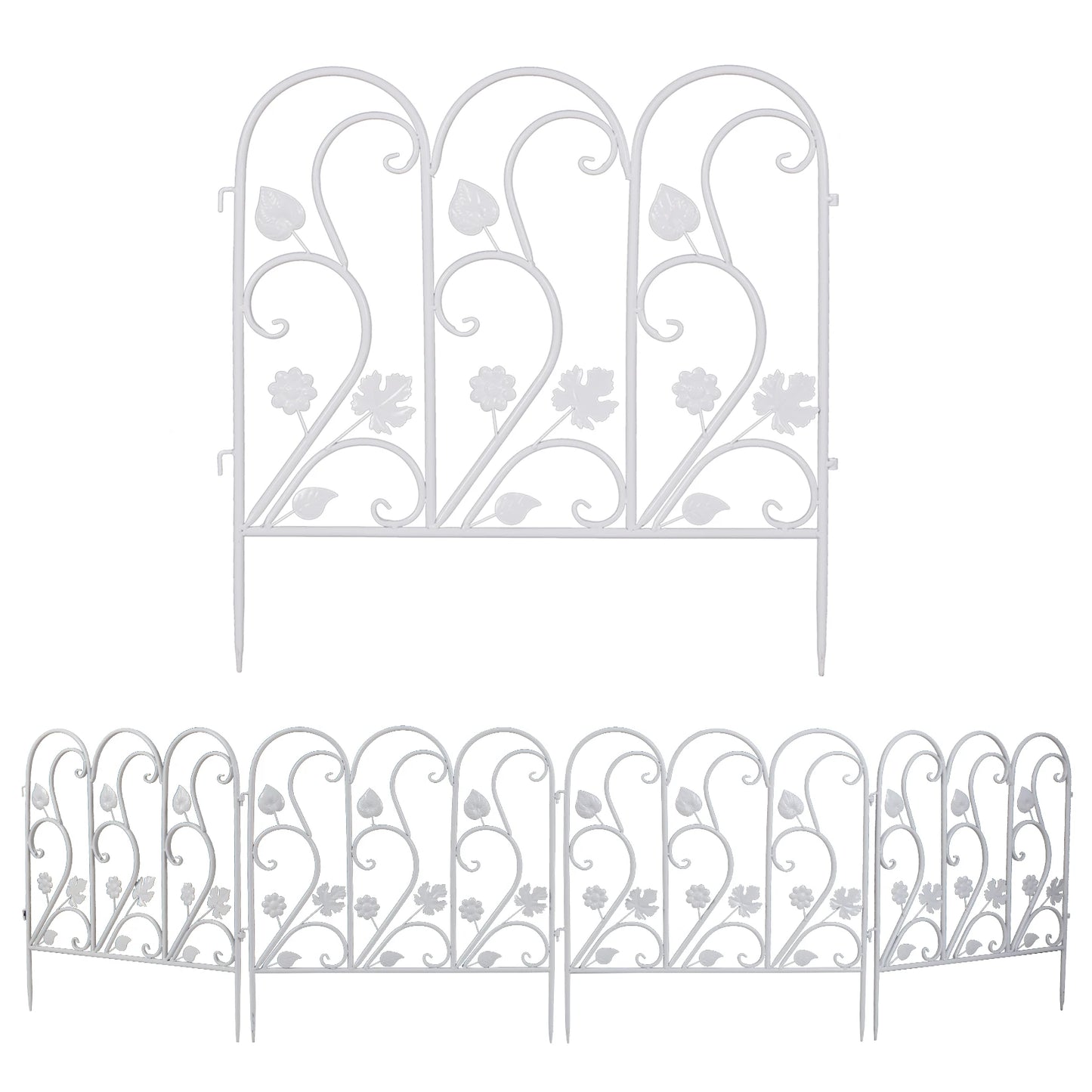 5 Pack Decorative Garden Fence For Landscaping
