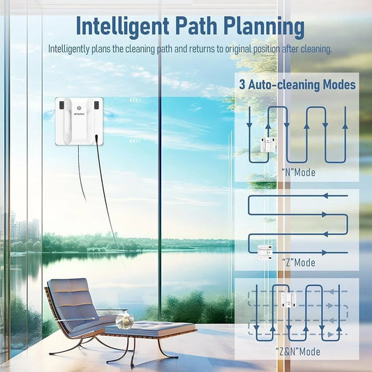 Window Cleaning Robot Dual Spray, Intelligent Path Planning