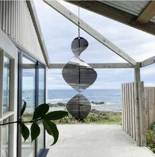 Metal Spiral Wind Chime Tornado Rotation 3D