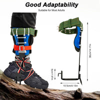 Load image into Gallery viewer, Tree Climbing Spike Set with Safety Belt, Load 100kg for Climbing, Logging, Picking, Hunting and More
