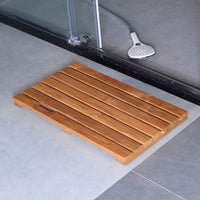 Load image into Gallery viewer, Solid Teak Wood Bathroom Shower Mat