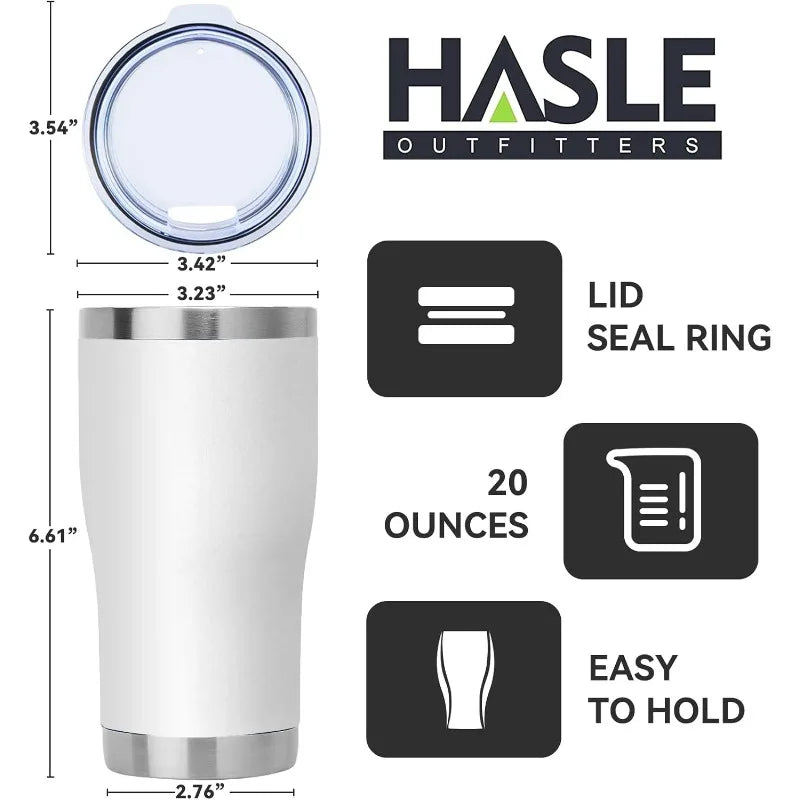 20 oz Tumbler Bulk, Stainless Steel Tumblers with Lid, Vacuum Insulated, Double Wall Powder Coated