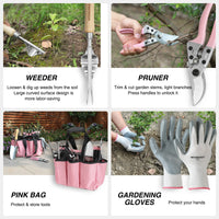 Load image into Gallery viewer, 8-Piece Stainless Steel Garden Tool Set