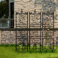 Load image into Gallery viewer, 71 inch Metal Decorative Garden Trellis