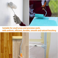 Load image into Gallery viewer, 13 pcs 10cm Mini White Durable Foam Paint Roller Sleeves with Handle