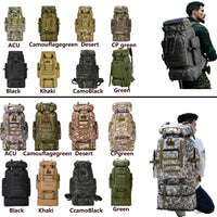 Load image into Gallery viewer, 80L/100L Large Mountaineering Tactical Backpack, Hiking, Camping, Travel