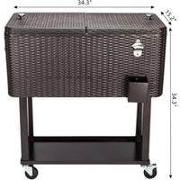 Load image into Gallery viewer, 80 Qt Cooler with Wheels