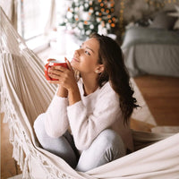 Load image into Gallery viewer, Macrame Hammock, Tie Ropes and Drawstring Bag Included