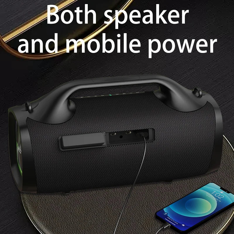 100W Wireless speaker, Outdoor Portable Subwoofer Speaker, Hifi Sound quality, Dual Pairing, Fast Charging, 24000mAh.