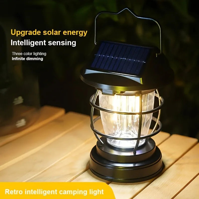 Solar Camping Chandelier Light, Waterproof LED Lights