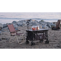 Load image into Gallery viewer, Heavy Duty Folding, Collapsible, Utility Wagon with Table and Side Pocket
