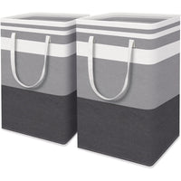 Load image into Gallery viewer, 2-Piece Large Laundry Basket Set with Extended Handles