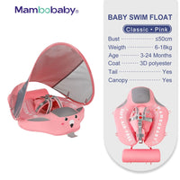 Load image into Gallery viewer, Baby Float with Sunshade Canopy and Crotch Strap