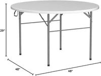 Load image into Gallery viewer, 48" Round Bi-Folding Commercial Table