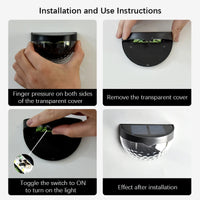 Load image into Gallery viewer, 2 Piece Solar Wall Lamp, 6 LEDs, Waterproof