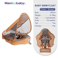 Load image into Gallery viewer, Baby Float with Sunshade Canopy and Crotch Strap