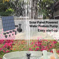 Load image into Gallery viewer, Solar Water Fountain Pump Kit with Nozzles for Garden, Pool, Pond, Aquarium, Fountain