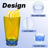 Load image into Gallery viewer, 8 - 15 oz Unbreakable, Shatterproof Plastic Drinking Tumblers