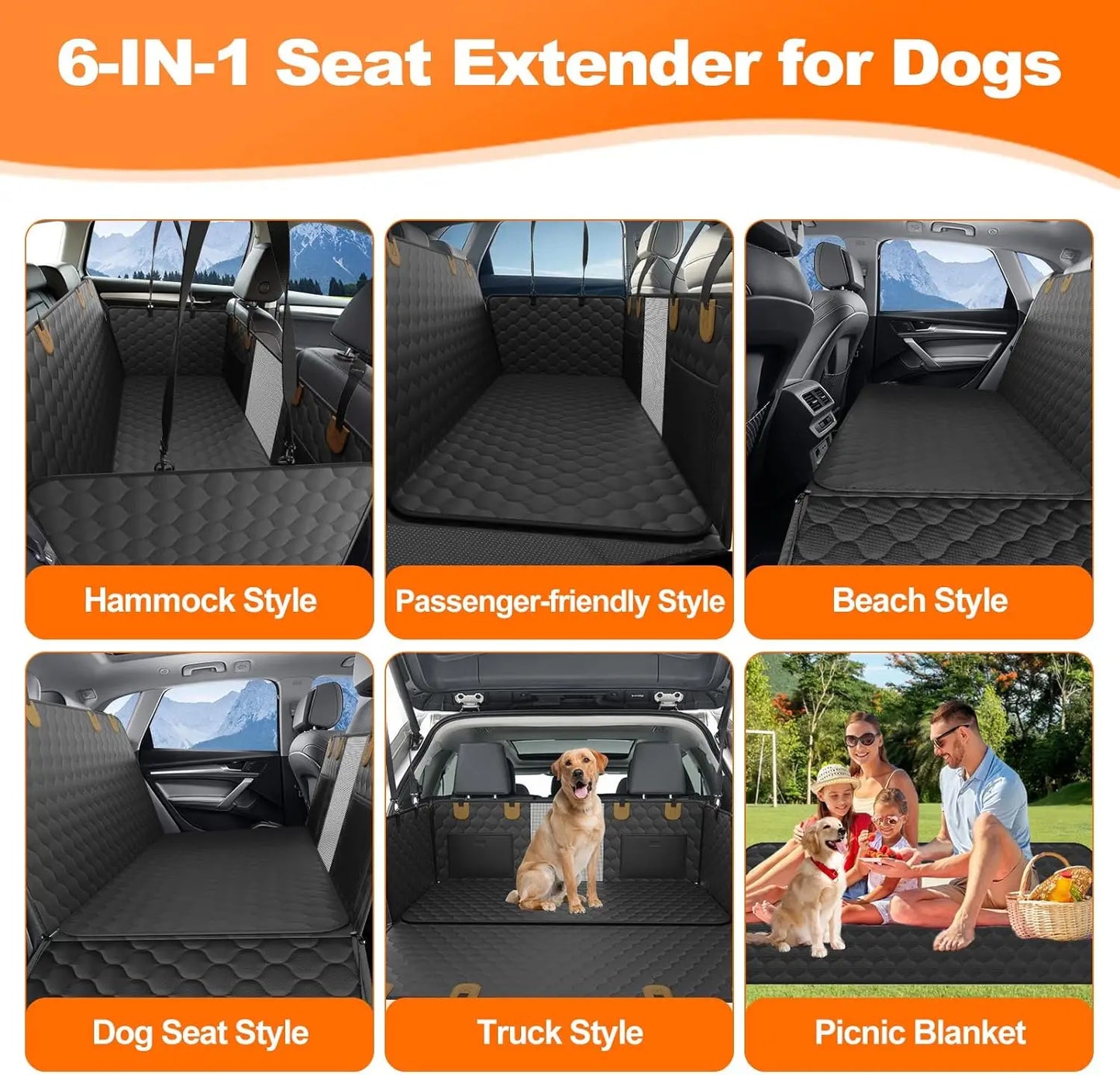 Waterproof, Foldable Pet Travel Seat Protector