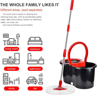 Load image into Gallery viewer, 360° Spin Mop Bucket Set with Wring System