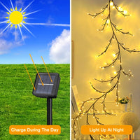 Load image into Gallery viewer, Light String Solar Tree and Vine Lamp, 96 LED, Waterproof