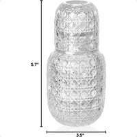 Load image into Gallery viewer, Bedside Carafe and Tumbler set; Pitcher 15.5 oz. and Cup 5.5 oz.