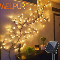 Load image into Gallery viewer, Light String Solar Tree and Vine Lamp, 96 LED, Waterproof