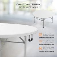 Load image into Gallery viewer, 48" Round Bi-Folding Commercial Table