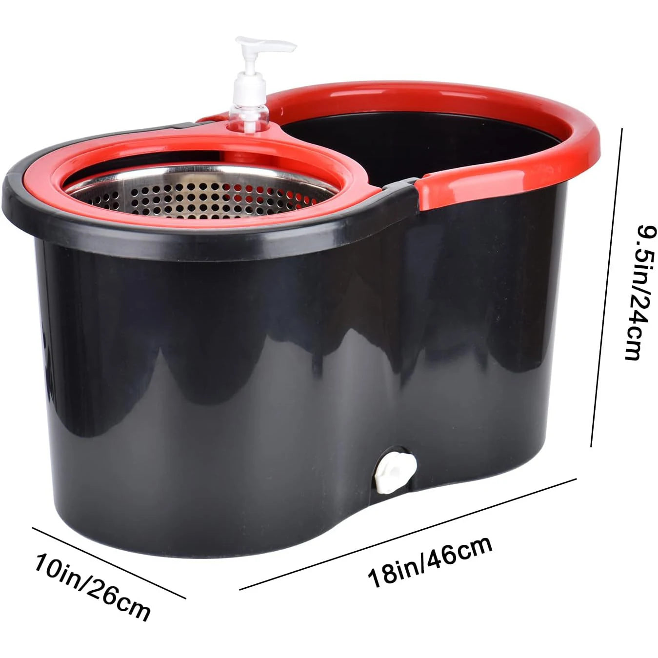 360° Spin Mop Bucket Set with Wring System
