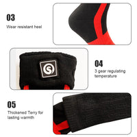 Load image into Gallery viewer, Heated Socks for Men and Women, Winter Rechargeable, Thermal Heated Foot Warmer, Camping, Hiking, Ski Sports, Snowmobile