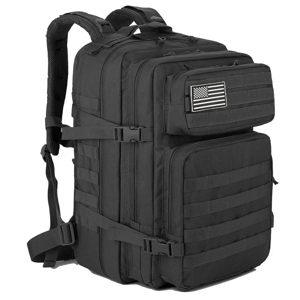 45L Tactical Heavy Duty Backpack Molle for Survival Assault Pack CCW 3 Day Survival Bag for Hiking, Trekking