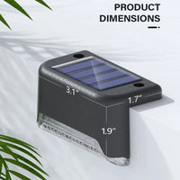 Load image into Gallery viewer, 4 or 12 Pack Solar Powered LED Deck and Step Lights, Outdoor Waterproof