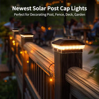 Load image into Gallery viewer, 6/12 Pack 4x4 Solar Fence Post Cap Lights, 40 LEDs 30 Lumens with 3 Modes