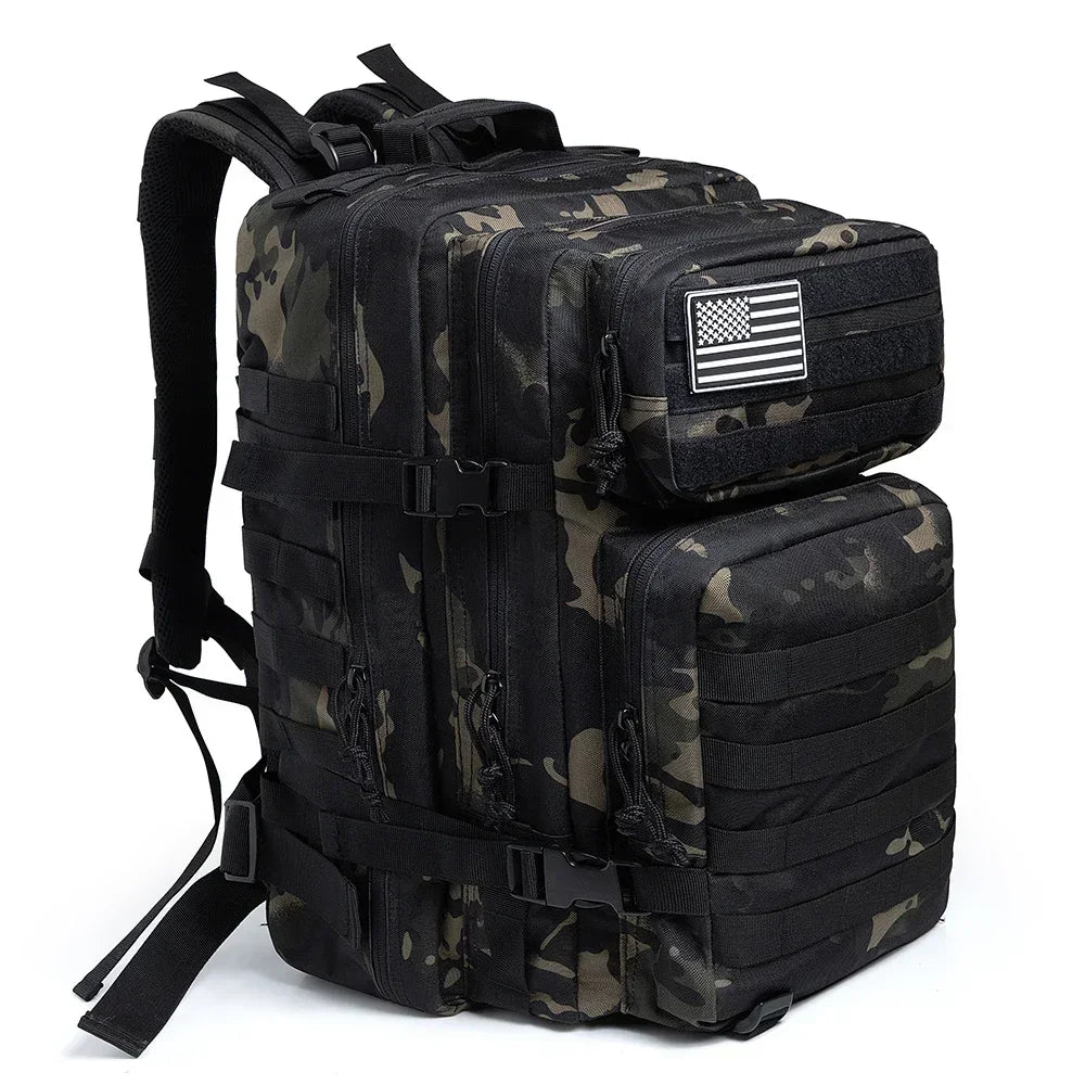 45L Tactical Heavy Duty Backpack Molle for Survival Assault Pack CCW 3 Day Survival Bag for Hiking, Trekking