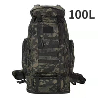 Load image into Gallery viewer, 80L/100L Large Mountaineering Tactical Backpack, Hiking, Camping, Travel
