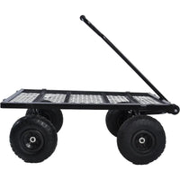 Load image into Gallery viewer, Steel Utility Cart with Detachable mesh Side Plates on All Sides, Suitable for Garden Farm Warehouse, etc.