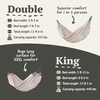 Load image into Gallery viewer, Organic Cotton, Double Classic Hammock in 6 color options