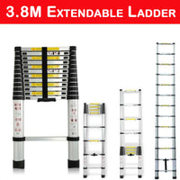 Load image into Gallery viewer, Telescopic Heavy Duty Extendable Multi-Purpose Folding Aluminium Ladder