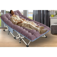 Load image into Gallery viewer, 2 Pack XXL Cot 79" L x 32" W x 18" H Camping Cot with Comfortable Mattress, with Carry Bag