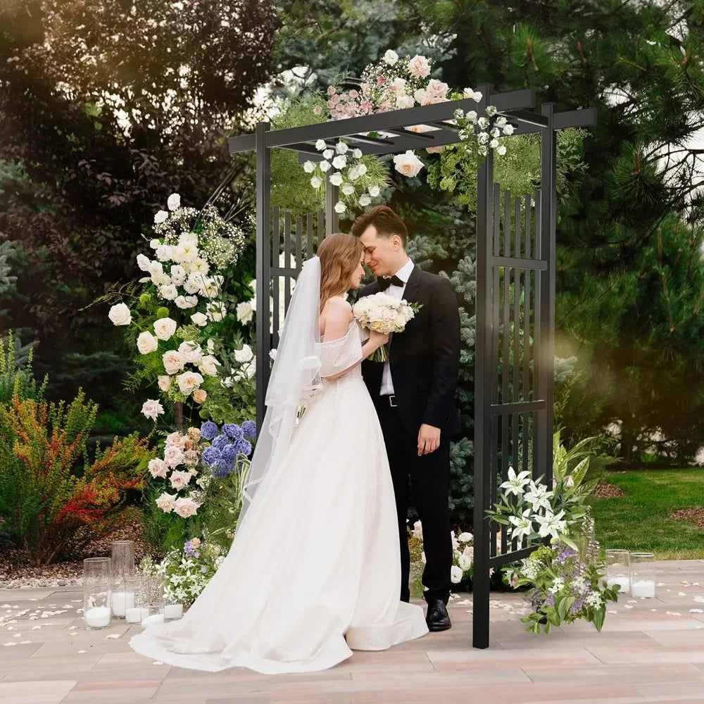 PVC Garden Arbor, Wedding Arch for Ceremony, Trellis for Climbing Plants