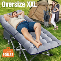 Load image into Gallery viewer, XL 75" * 28" Folding Bed Cot with 3.3 inch 2 Sided Mattress