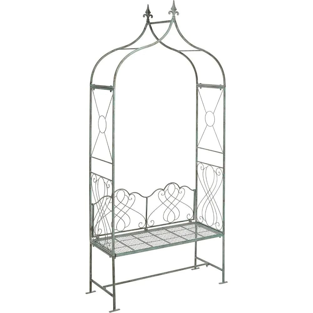 Victorian Antique Wrought Iron Garden Arch Arbor