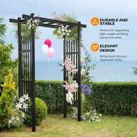 Load image into Gallery viewer, PVC Garden Arbor, Wedding Arch for Ceremony, Trellis for Climbing Plants