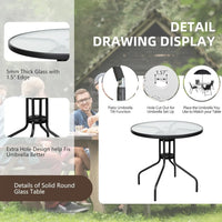 Load image into Gallery viewer, 6 Piece Patio Dining Set, Small Metal Outdoor Garden Patio Table and Chair Set w/Umbrella